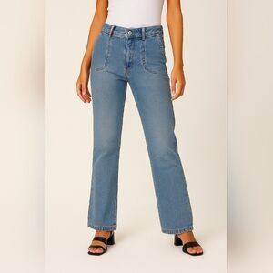 Vintage 90s Tommy Jeans Mid Rise Bootcut Straight Leg Denim Jeans Sz 9